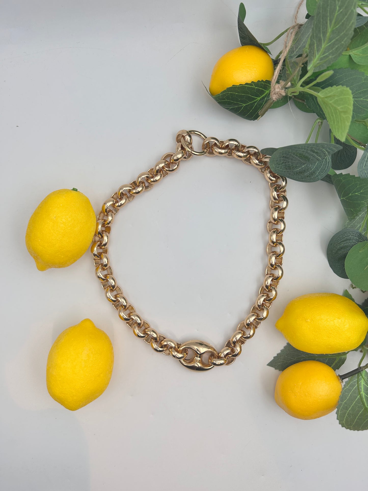 Collana catena a maglie tonde