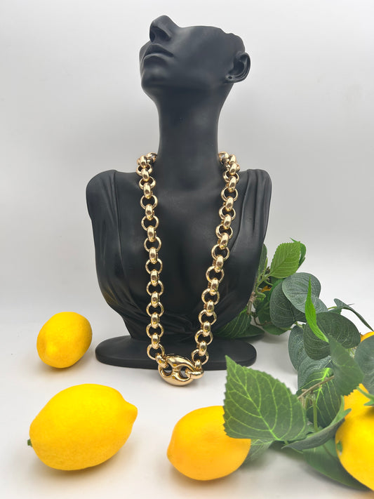 Collana catena a maglie tonde